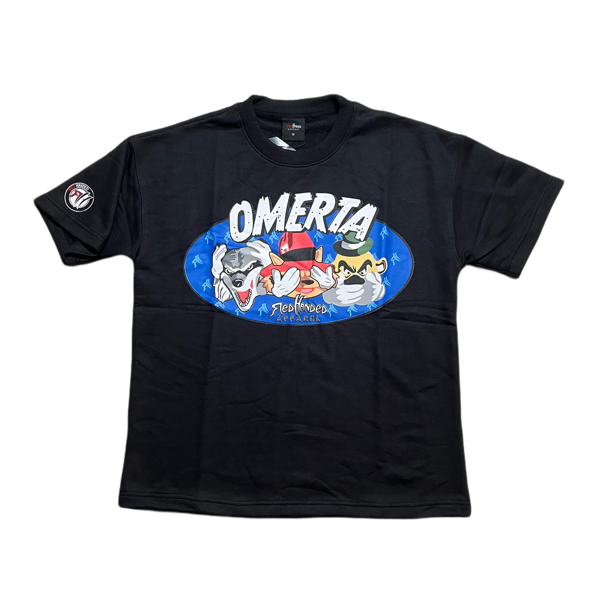 Omertà Front Logo T-Shirt – Red Handed Apparel